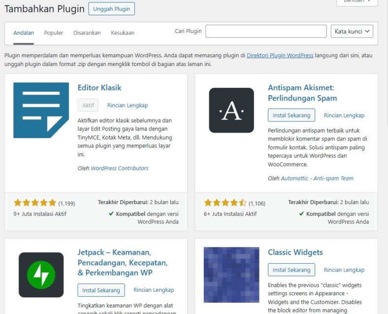 Plugin WordPress Only Terbaik